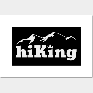 Minimal Hiking Mountains Print Posters and Art